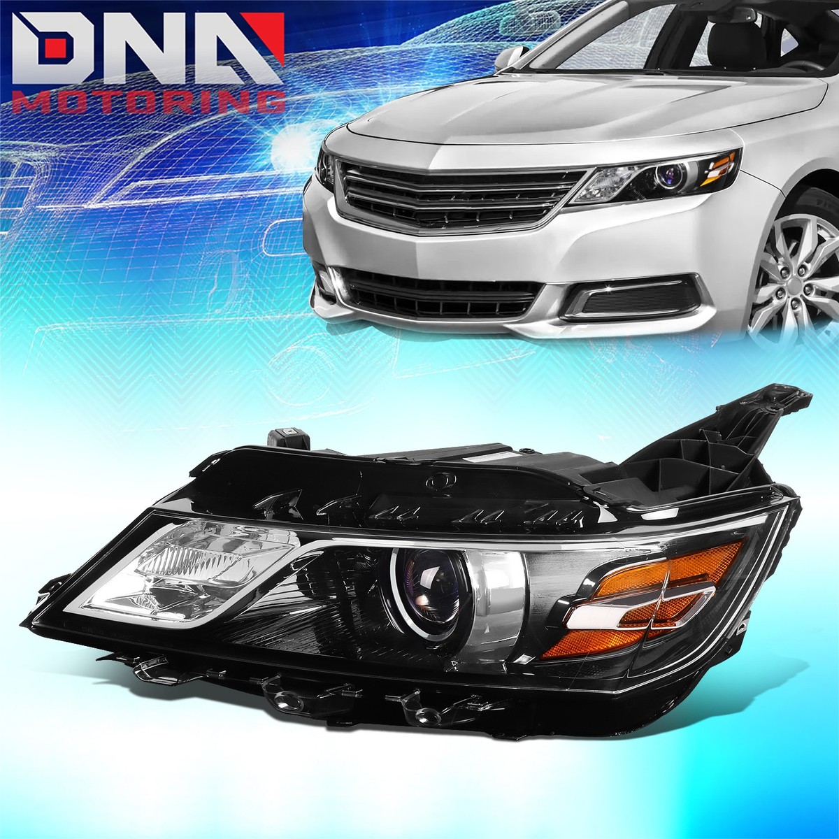 For 2014-2020 Chevy Impala Left/ Driver Side Projector Headlight
