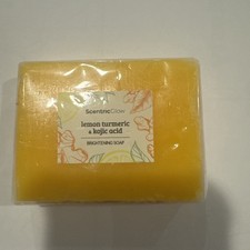 1-Pack Turmeric Glow Soap - Handmade Skin Brightening with Lemon  Kojic Acid