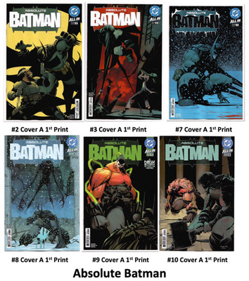 Absolute Batman #2 3 7 8 9 10 Cover A 1st Print SET 2025