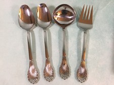 Achievement Stainless Hostess Serving Set Flatware 4 PIECE LOT NEW FREE SPIRIT