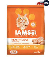 IAMS Proactive Health Adult Dry Cat Food with Chicken, 22 lb. Bag Healthy
