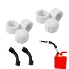 6pcs Racing Fuel Jug Hose Cap with 2pcs Elbows, Gasoline Tank and Tank Hose