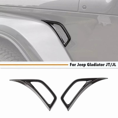 For Jeep Gladiator JT/JL 2018-2025 Carbon Fiber Side Fender Air Vent Cover Trim