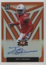 2020 Leaf Valiant Orange 29/50 Jeff Okudah #BA-JO1 Auto 1iu1