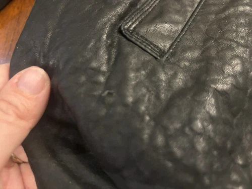 Wilsons Leather Pelle Studio Mens XXL Black Leather Jacket Removable Liner, GUC image 10