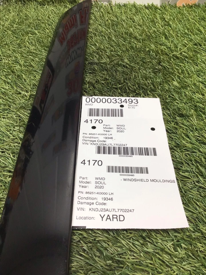 ✅ 2020 KIA SOUL Windshield Moulding LH PN:86251-K0000 OEM - Imagem 4 de 4