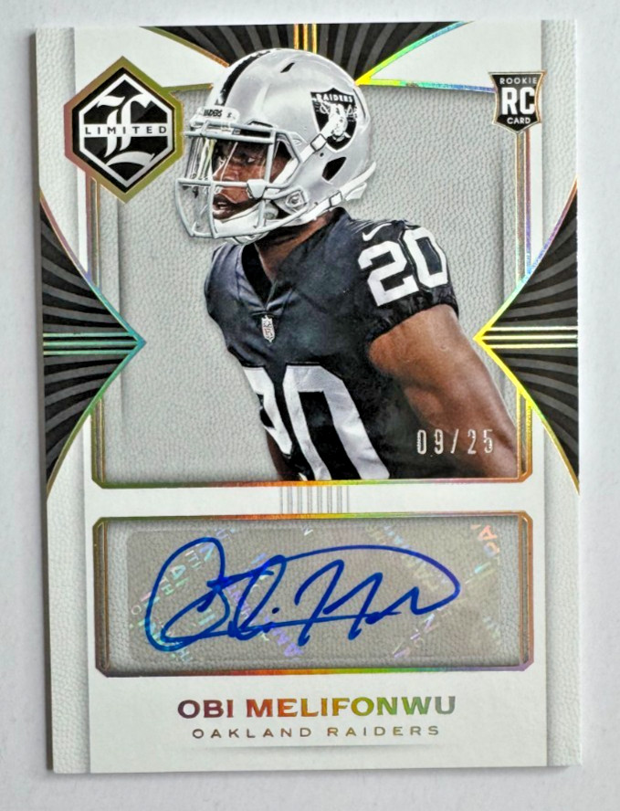 Obi Melifonwu Panini Limited #194 Autograph-Spotlight Gold
