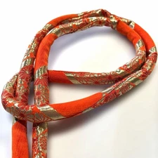 Kimono obijime, coming-of-age ceremony, etc. Marble, golden chrysanthemum