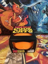 New In Box - Schylling NEEDOH COOL CATS Squishy Fidget Ball Orange  Toys 
