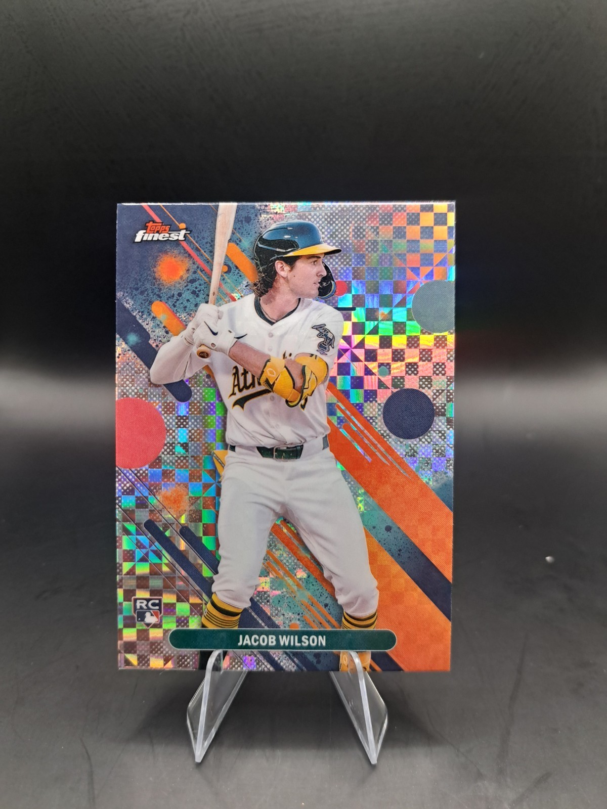 2025 Topps Finest - Common Jacob Wilson #61 Checkerboard Refractor (RC)