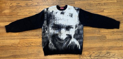 New Aphex Twin Supreme Black Mohair Sweater Men's XL | eBay