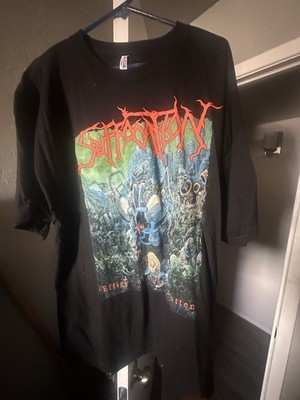 Suffocation Black Double-Sided Graphic Print Band T-Shirt