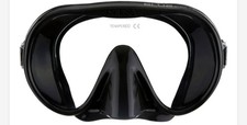 Cressi Musa Frameless Masks, Black Snorkeling Mask