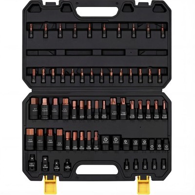 66-Piece Torx Bit & Hex Socket Set: Premium CR-V & S2 Alloy Full Size