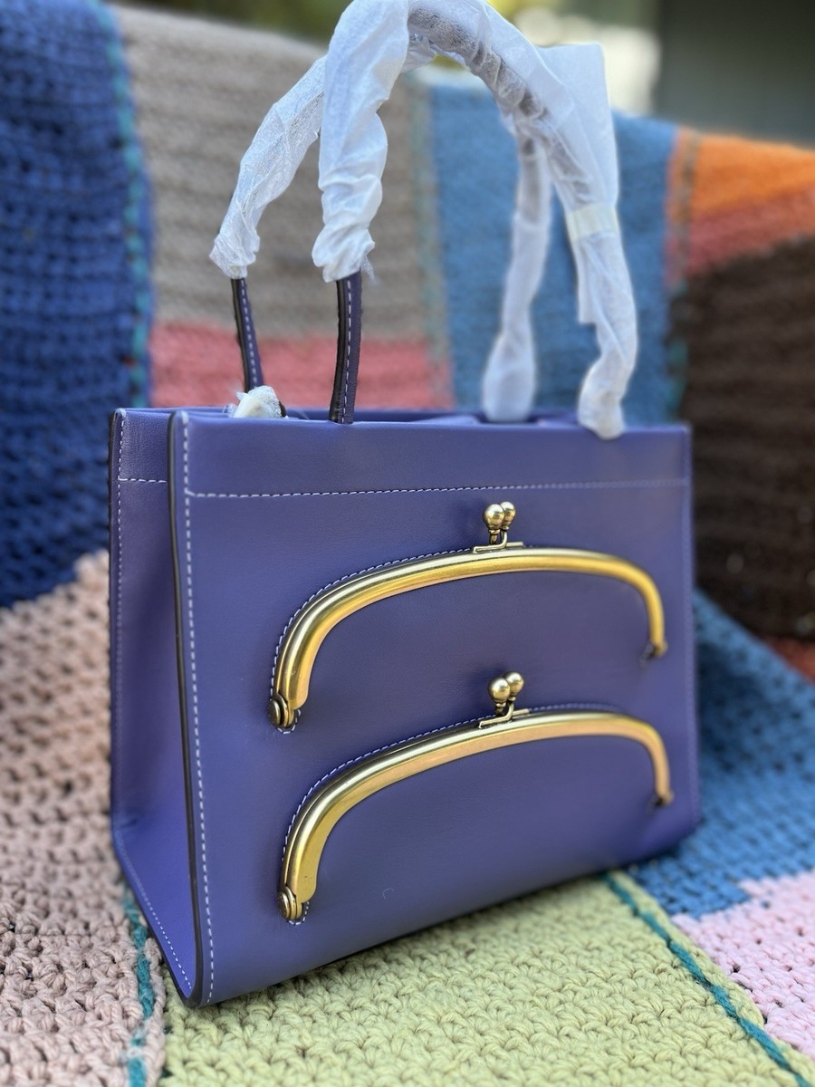 COACH ライトブルービジネスバッグ COACH ライトブルービジネスバッグ COACH ライトブルー トートバッグ