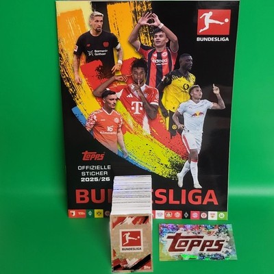 Topps Bundesliga Sticker 25/26 2025-2026 Komplett alle 362 Sticker + Album