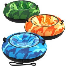 Toffos 37" Snow Tube w/ Premium Oxford Fabric Cover, Heavy Duty Snow Sled