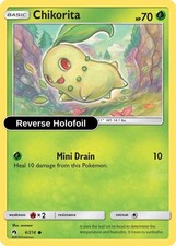 Pokemon - Chikorita (6) - Reverse Holofoil [SM8 - 6/214 Near Mint]