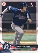 2018 Bowman Draft #BD31 Greyson Jenista - BB