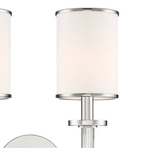 Crystorama Hatfield 18 1/2"H Polished Nickel 2-Light Sconce - Picture 3 of 4