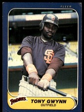 Tony Gwynn 1986 Fleer #323 San Diego Padres MLB READ FREE SHIPPING AutographDen