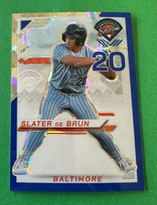 Slater De Brun Blue Ice Holo Ticket #10 2025 Panini Prospect Edition /299