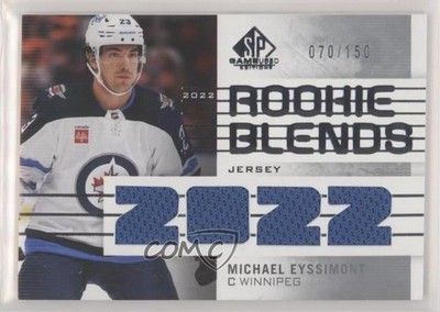 2022 Upper Deck SP Game Used Rookie Blends Jersey /150 Michael Eyssimont RC 1kx2