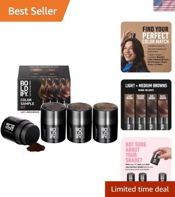 Color Sample Kit of  Hair Fibers - 5g for a Natural, Fuller Appearance