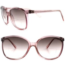 True Vintage Pink Womens Tint Lens Bifocal 1.75 Reading Sun Glasses