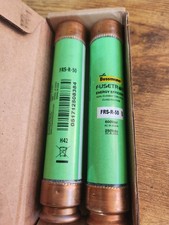 LOT OF 2 Bussman Fusetron FRS-R-50 Dual-Element Time-Delay Fuses