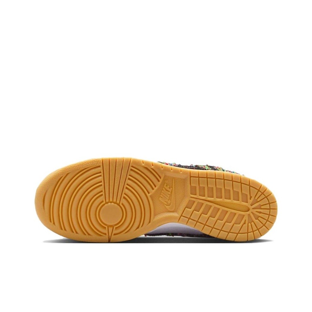 Nike Dunk Low Panda White and Gum Yellow IB2263-100 Unisex