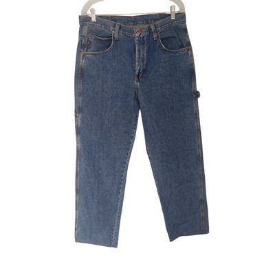 RED KAP Jeans Blue Denim Carpenter Work Pants Retro 100% Cotton 34x30 NEW READ*