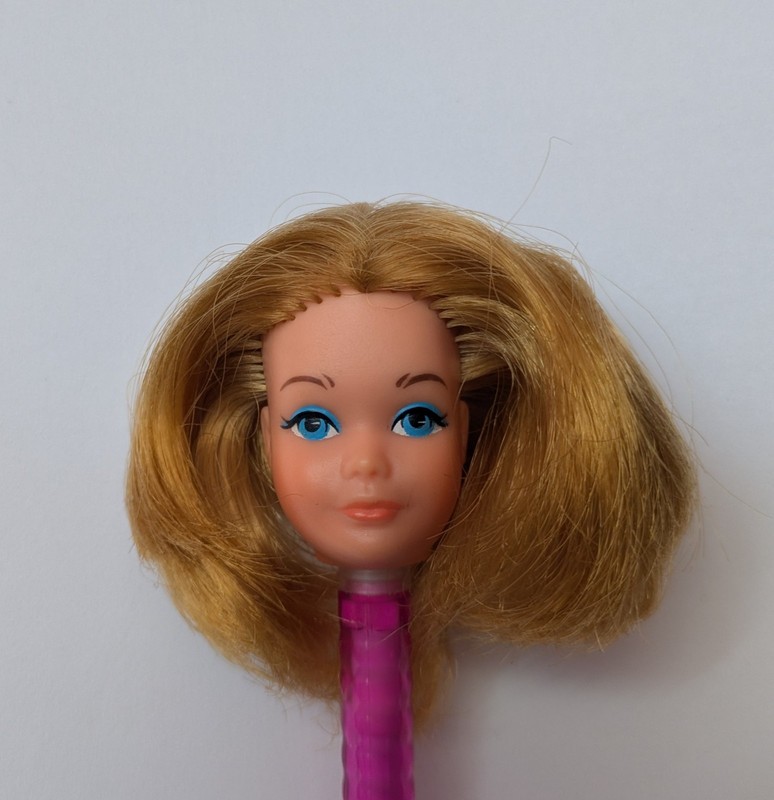 Mattel Vintage Barbie Little Sister Growing Up Skipper Doll Head Hong Kong