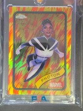 2025 TOPPS Chrome Marvel Photon Red Orange Refractor #24 Photon /39