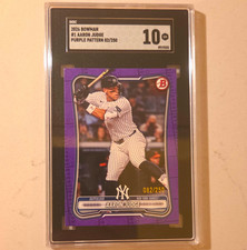 Topps 2026 Bowman Aaron Judge #1 Purple Pattern 82/250 SGC 10 Yankees