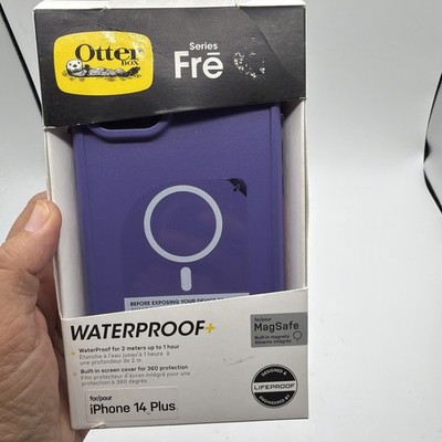 OtterBox Frē Series MagSafe Waterproof Case iPhone 14 Plus Purple/Plum Open Box