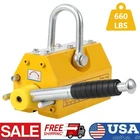 Permanent Magnetic Lifter Lifting Magnet 660Lbs 300kg Heavy Duty Lift Magnet US
