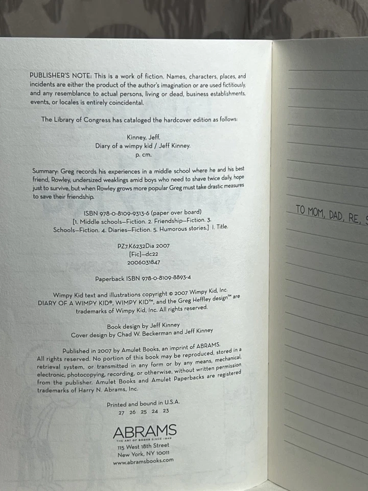 Diary of a Wimpy Kid 1-7 Set by Jeff Kinney. Amulet Books. Paperback. - Image 3 of 3