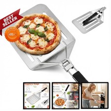 ORAGKE Pizzaschieber Edelstahl 20,3 x 23 cm klappbar, perforiert