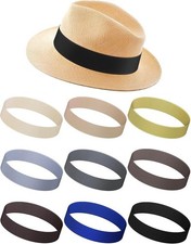 9 Pack Stretchable Hat Band Ribbon Panama Hat Band for Men Women Straw Hat
