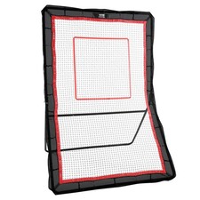 VEVOR Lacrosse Rebounder for Backyard, 5x7 Ft Volleyball Bounce Back Net, Pitchb