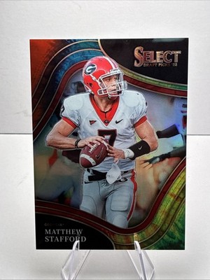 2022 Select Draft Picks - Field Level Matthew Stafford #150 Tie-Dye Prizm /25