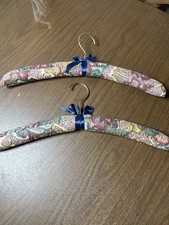 Vintage Padded Clothes Hangers Floral Paisley