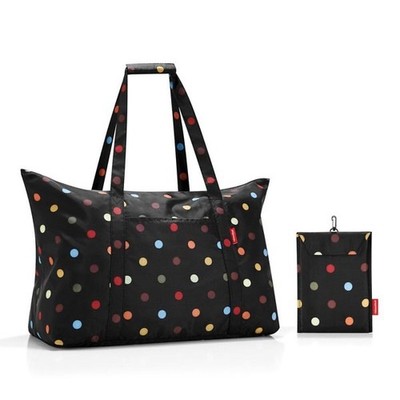 Reisenthel Large 27  Duffle Bag Black Polka Dot Shopping Travel Beach