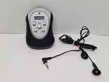 GPX SportX Digital AM FM Radio w/Earbuds Bass Boost Model R300B, Works