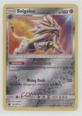 Solgaleo Reverse Foil Pokémon Sun & Moon Celestial Storm #99