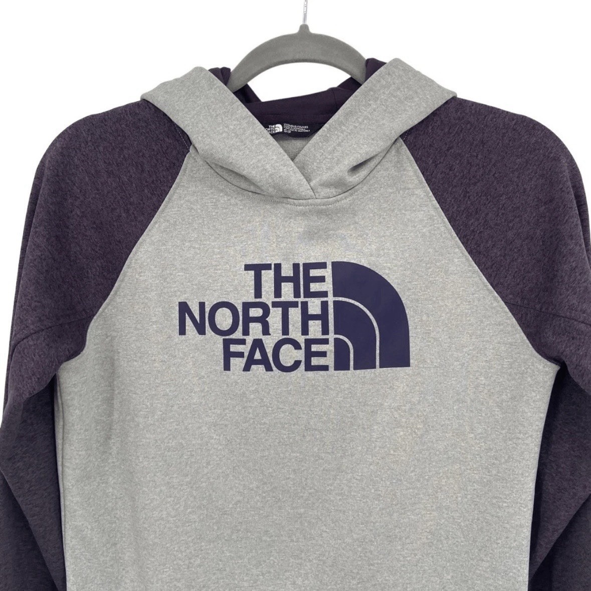 North Face Women's M Purple Gray Half Dome Hoodie Sweatshirt image 2