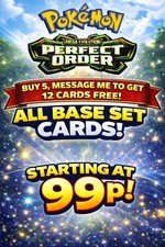 Perfect Order Base Set Pokemon Cards. Buy 5 get 12 Free