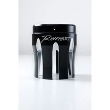 Rinehart Black 4 in. Castle Style Machined End Cap - 900-0118