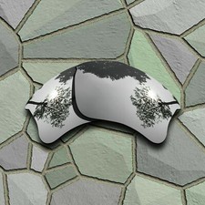US Chrome Titanium Polarized Lenses Replacement for-Oakley Flak Jacket XLJ